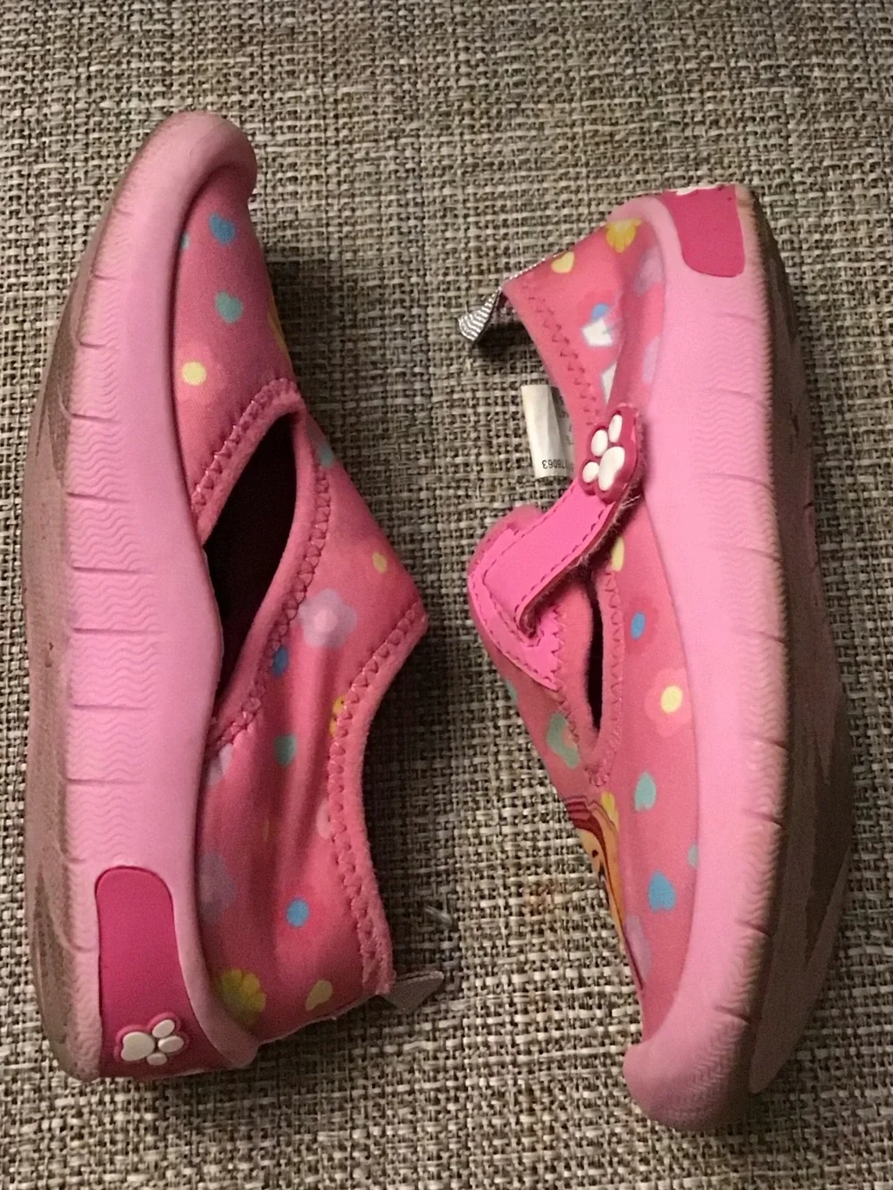 Kids paw patrol swim shoes size 10